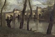 Corot Camille The bridge of Mantes Sweden oil painting artist